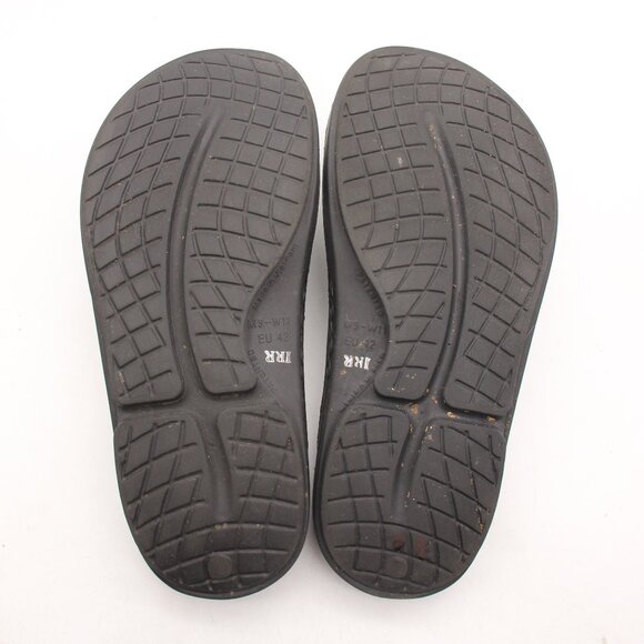 Oofos Oolala Men's 9 Women's 11 Recovery Flip Flop Thong Sandals Black - Picture 7 of 8